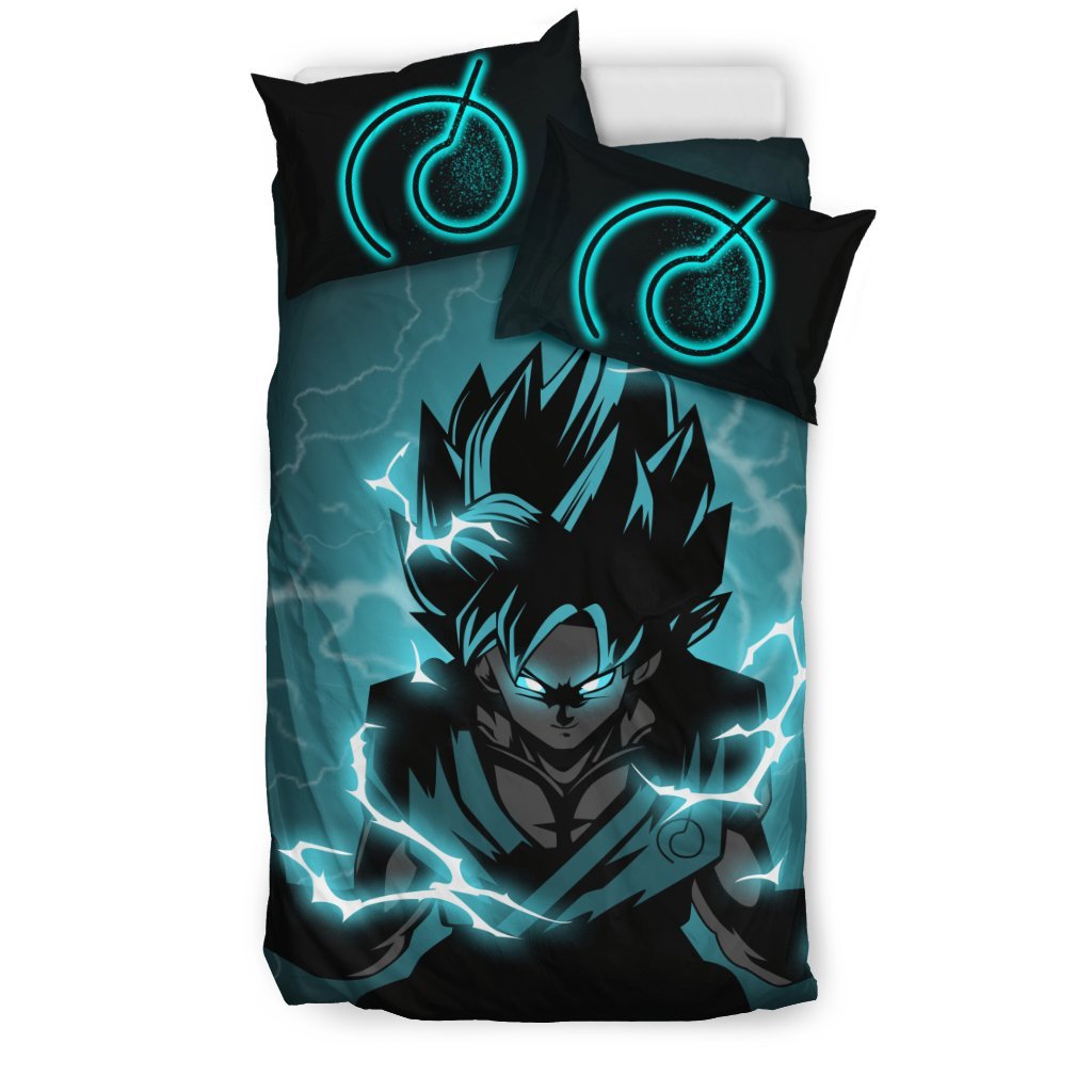 Goku Super Saiyan Blue Bedding Set Duvet Cover And Pillowcase Set