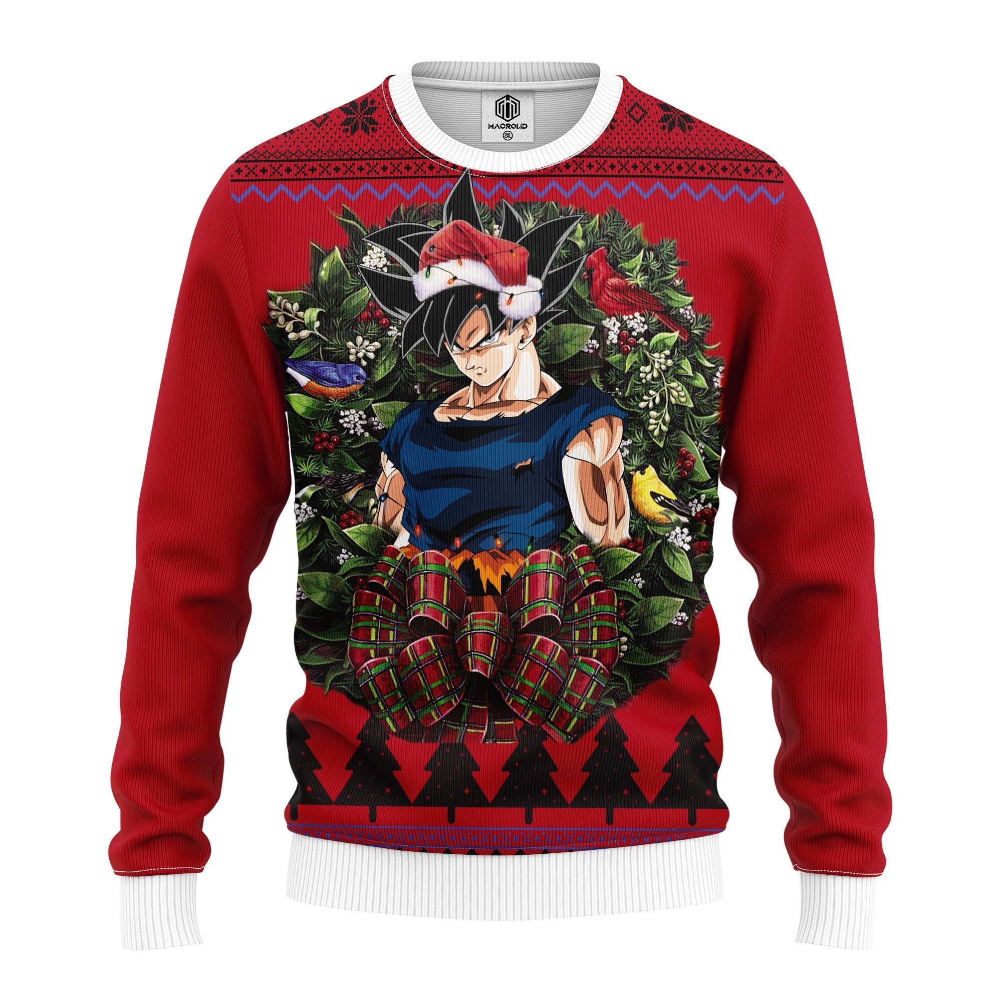 Goku Ultra Instinct Sign Shintani Noel Mc Ugly Christmas Sweater Thanksgiving Gift