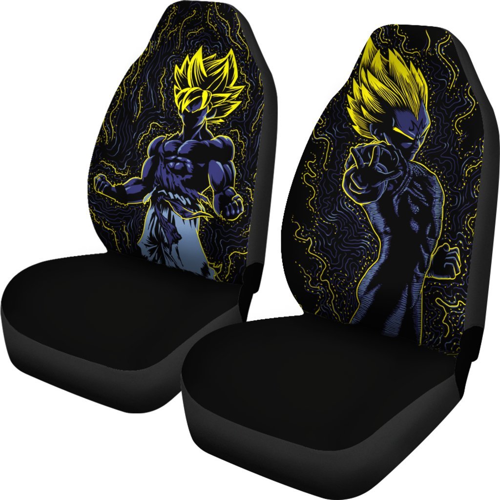 Goku & Vegeta Car Seat Covers Amazing Best Gift Idea