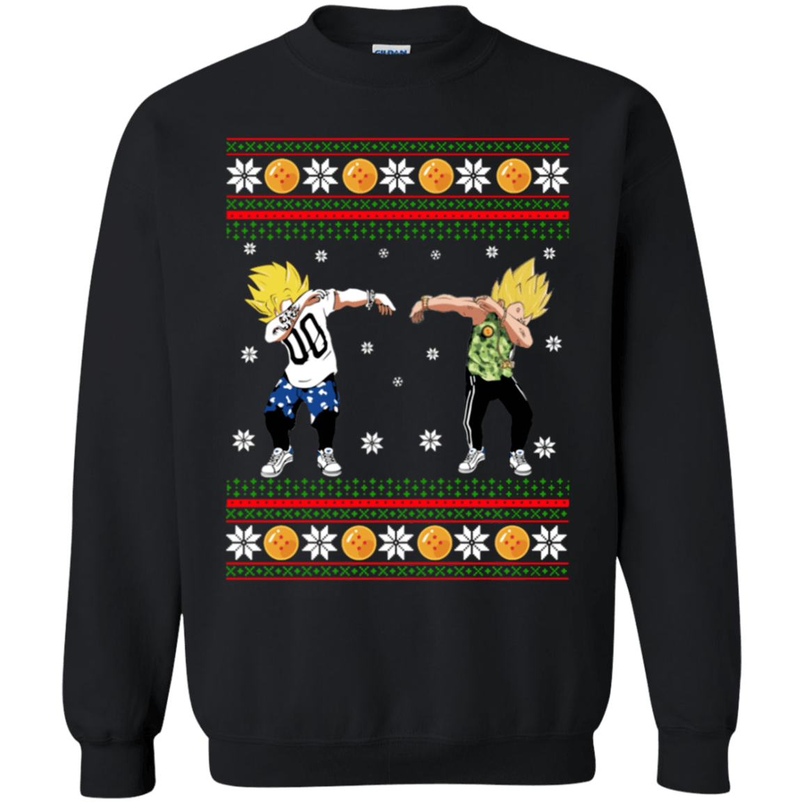 Goku Vegeta Dabbing Christmas Sweater