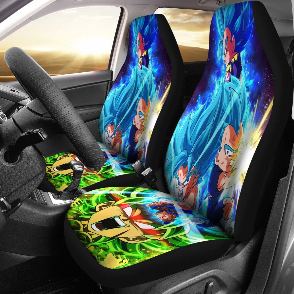 Goku Vs Vegeta Gogeta Vs Broly Chibi Seat Covers