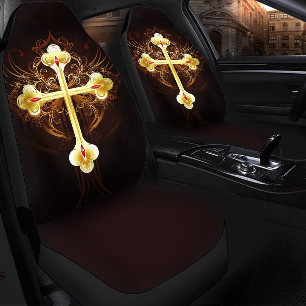 Golden Cross Seat Cover