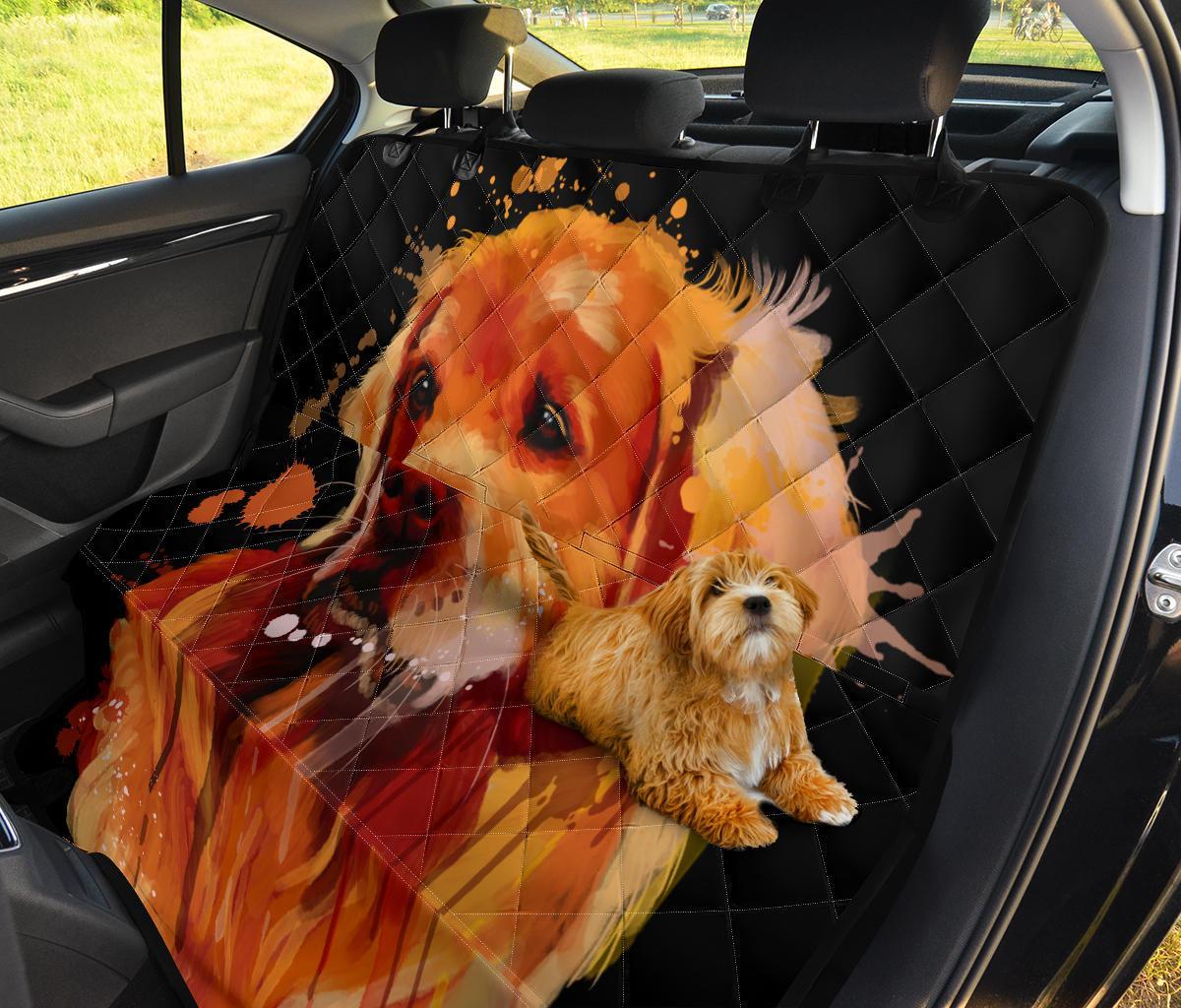 Golden Dog Car Dog Back Seat Cover