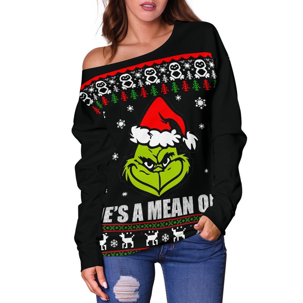 Grinch Shoulder Sweater