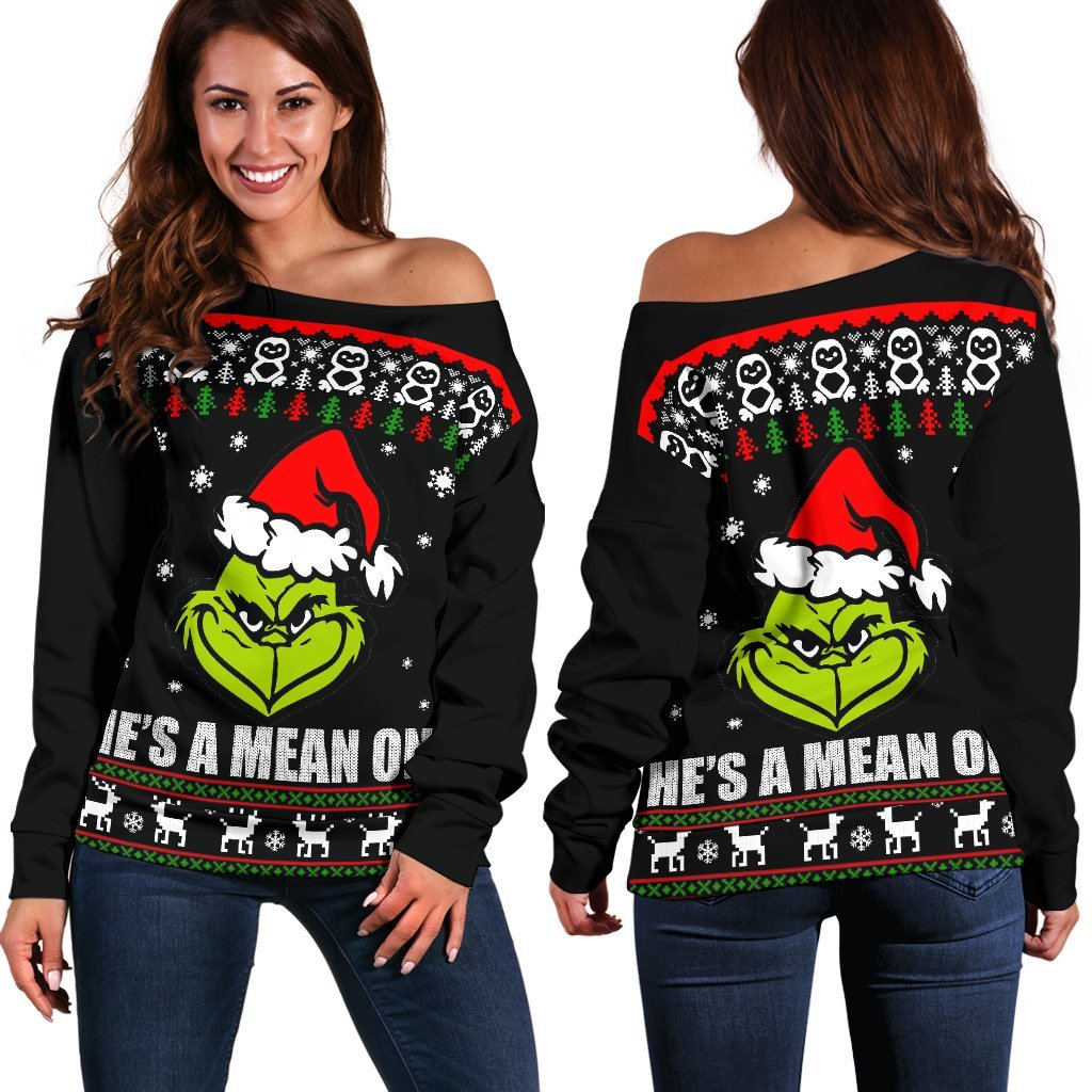 Grinch Shoulder Sweater