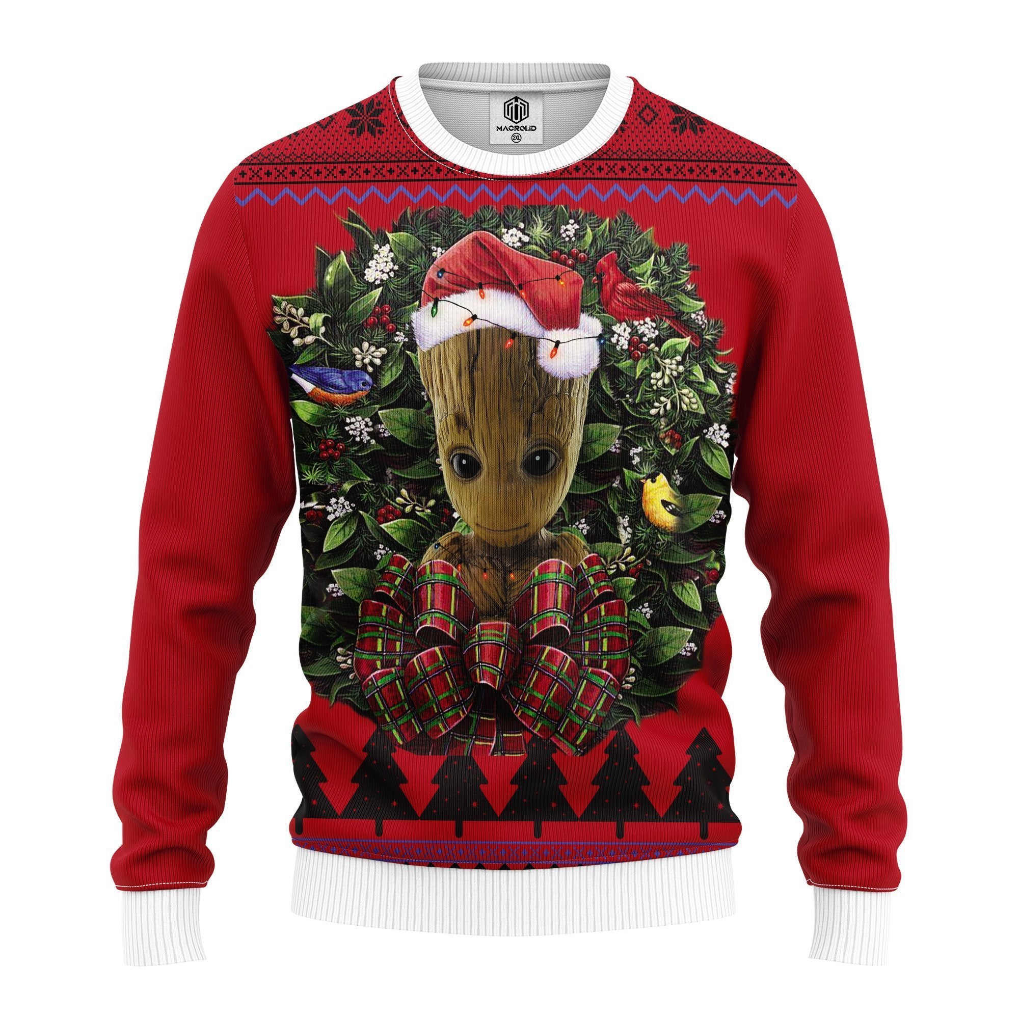 Groot Guardians Of The Galaxy Noel Mc Ugly Christmas Sweater Thanksgiving Gift