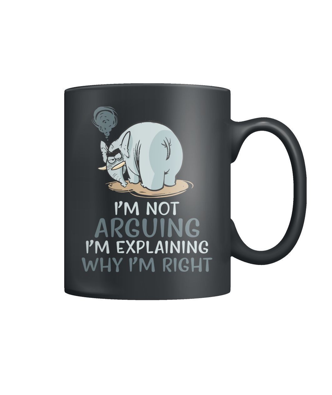 Grumpy Elephant Mug Valentine Gifts Color Coffee Mug