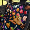 Halloween Candy Car Dog Back Seat Cover