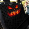 Halloween Face Car Dog Back Seat Cover