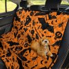 Halloween Orange Car Dog Back Seat Cover