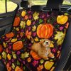 Halloween Pumpkin Car Dog Back Seat Cover