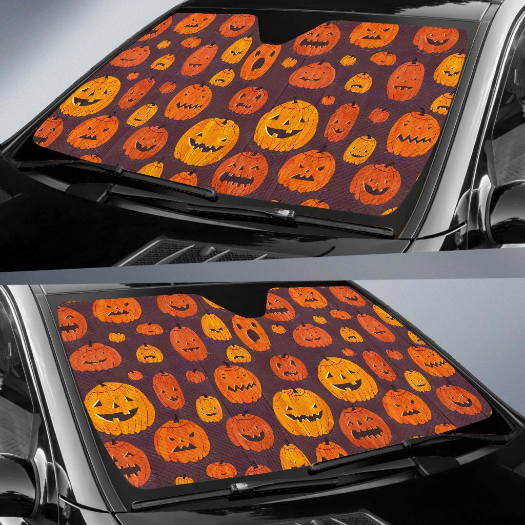 Halloween Pumpkins Auto Sun Shades Amazing Best Gift Ideas 2022