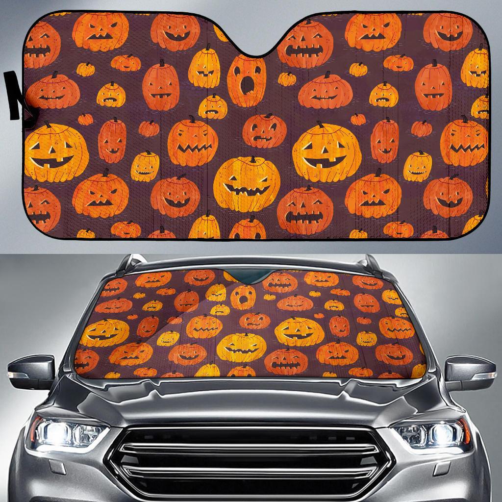 Halloween Pumpkins Auto Sun Shades Amazing Best Gift Ideas 2022