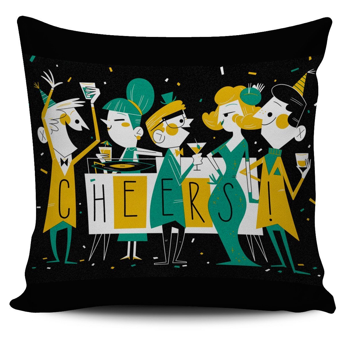 Happy New Year Pillow Cover