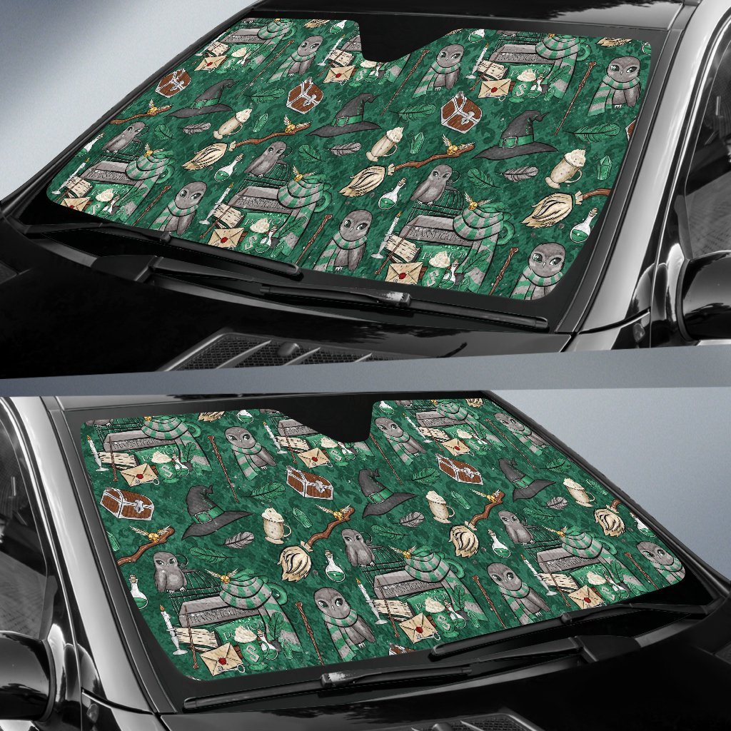 Harry Potter Green Auto Sun Shades Amazing Best Gift Ideas 2022