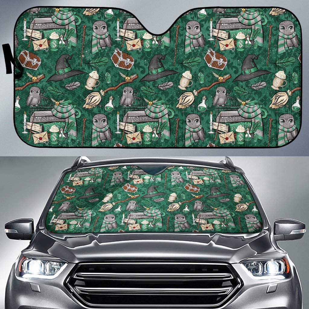 Harry Potter Green Auto Sun Shades Amazing Best Gift Ideas 2022