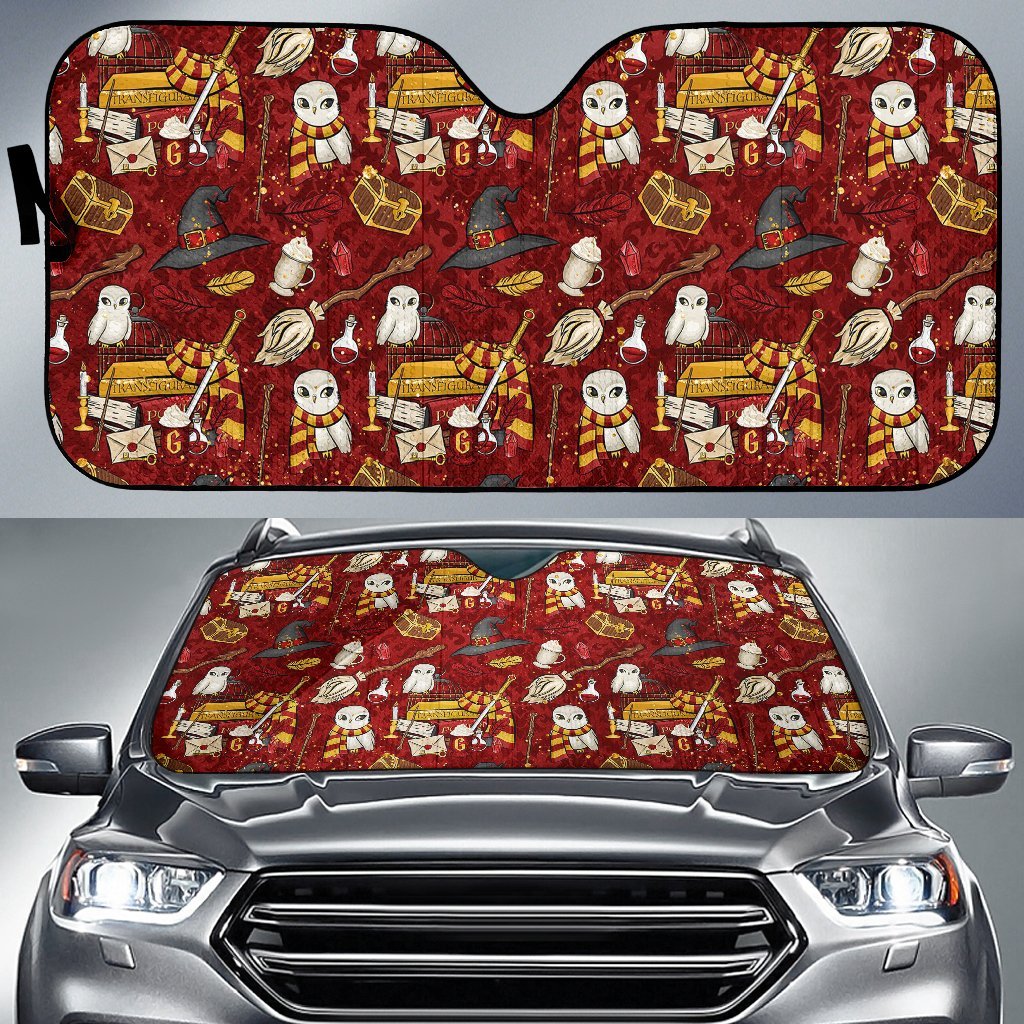 Harry Potter Red Auto Sun Shades Amazing Best Gift Ideas 2022