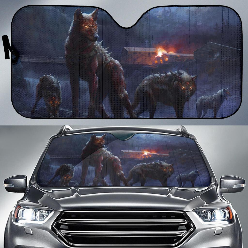 Hell Wolf Auto Sun Shades Amazing Best Gift Ideas 2022