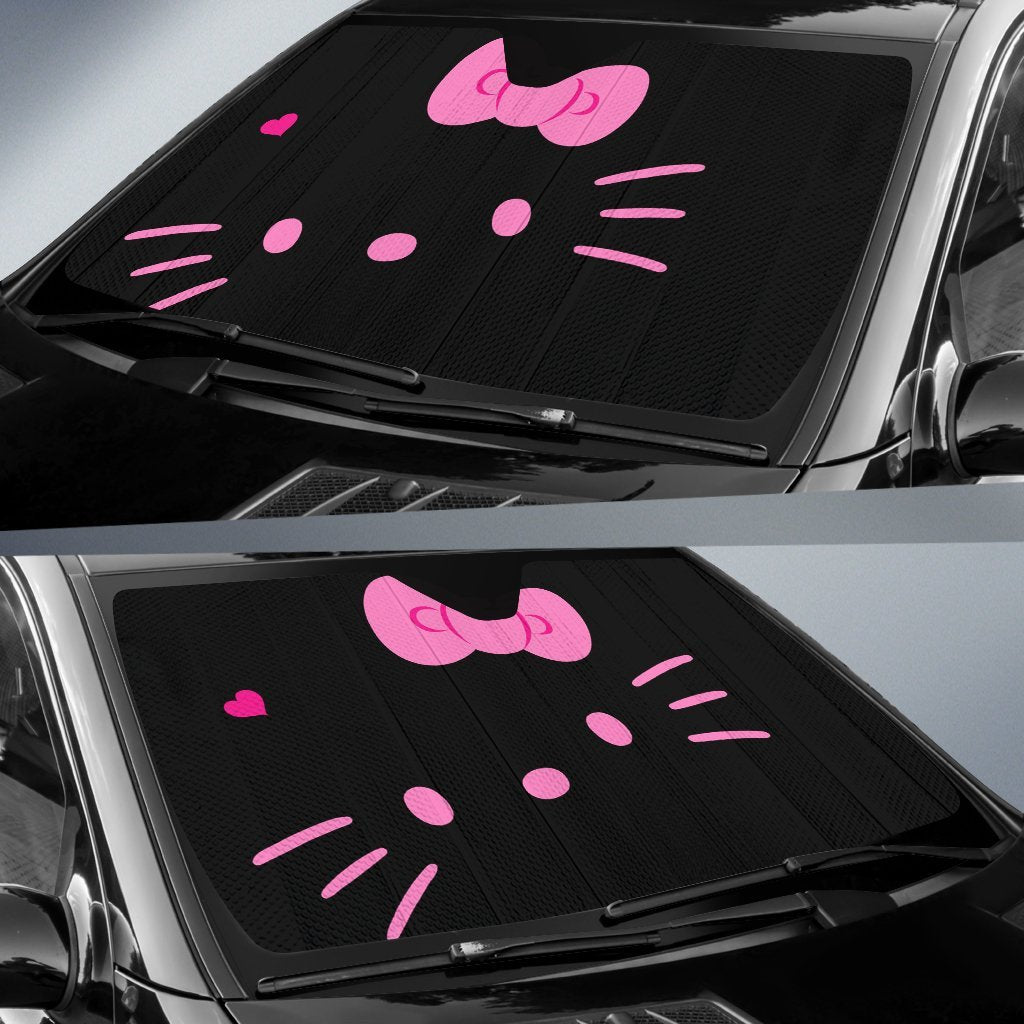 Hello Kitty Face Car Sun Shades