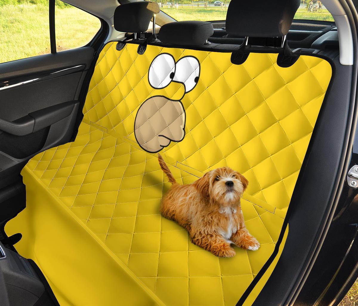 Homer Sumpson Car Dog Back Seat Cover