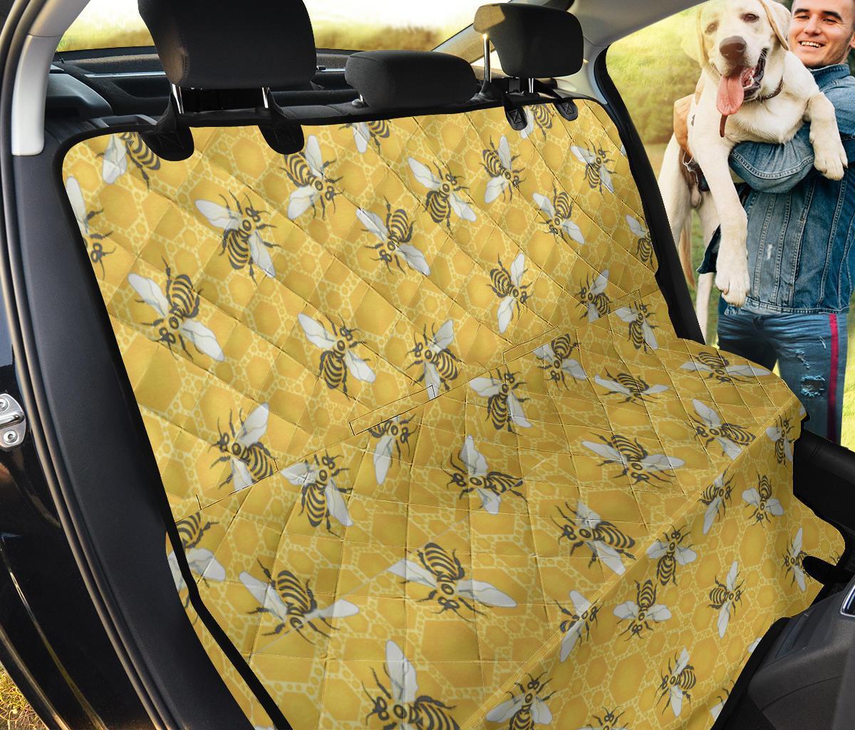 Honey Bee Car Dog Back Seat Cover
