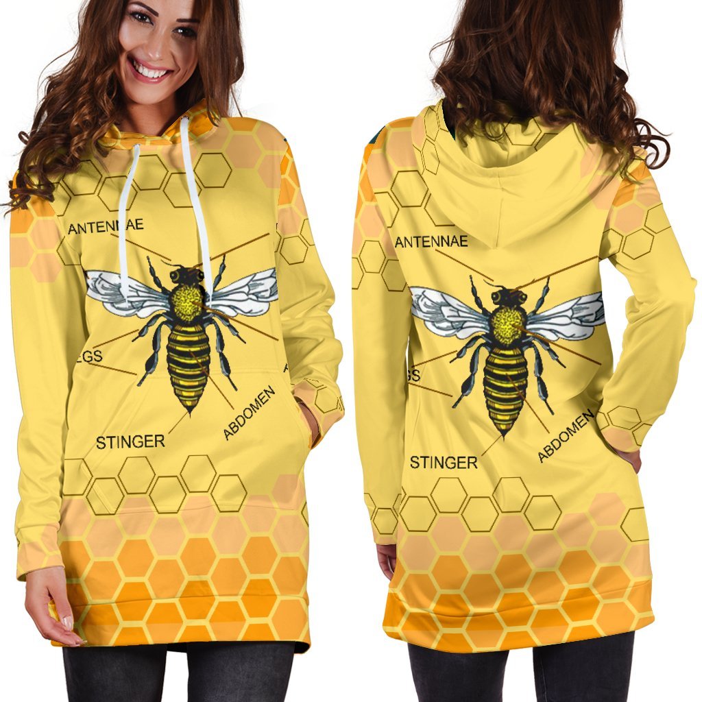 Honey Bee Hoodie Dress