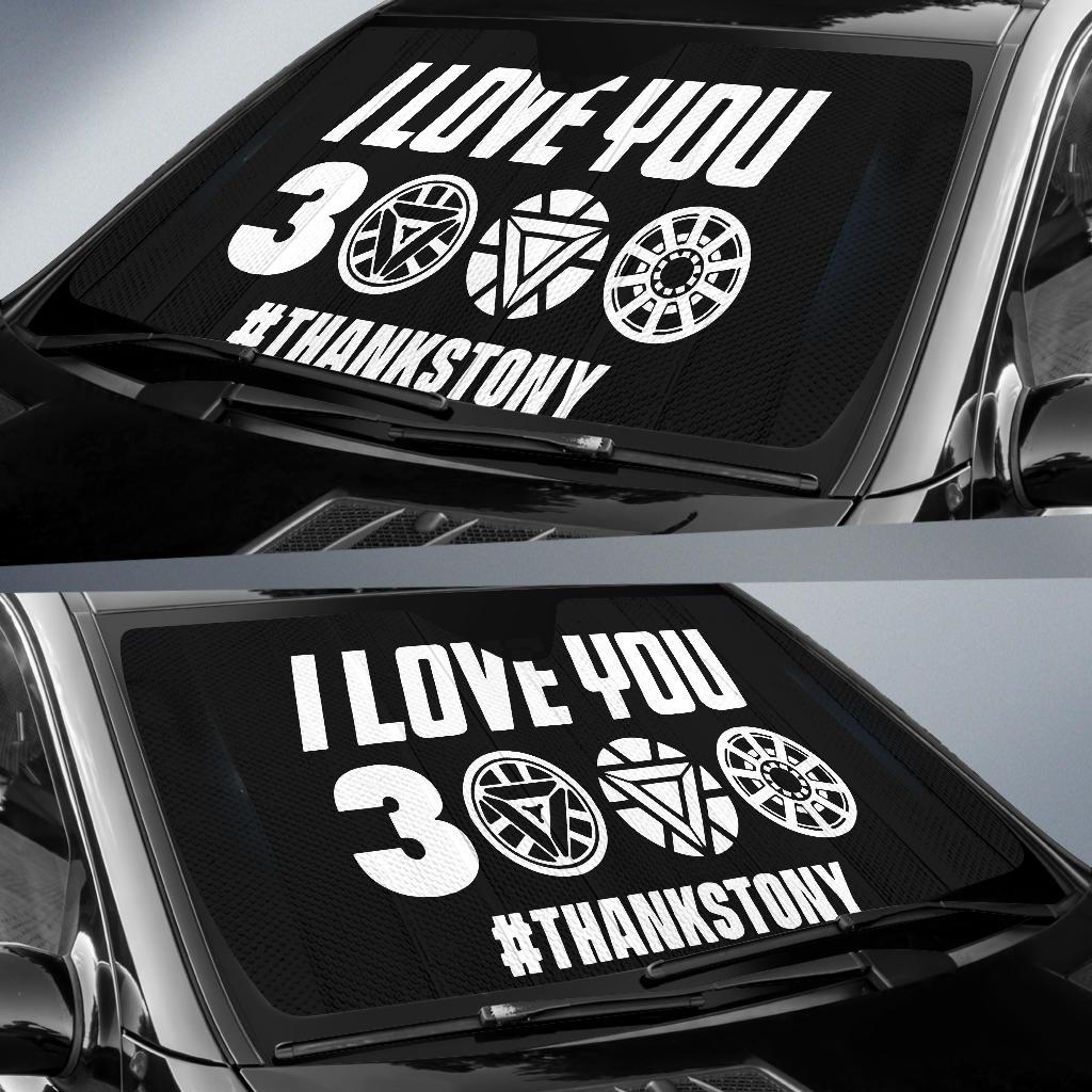 I Love You 3000 Thanks Tony Car Sun Shades Amazing Best Gift Ideas 2021