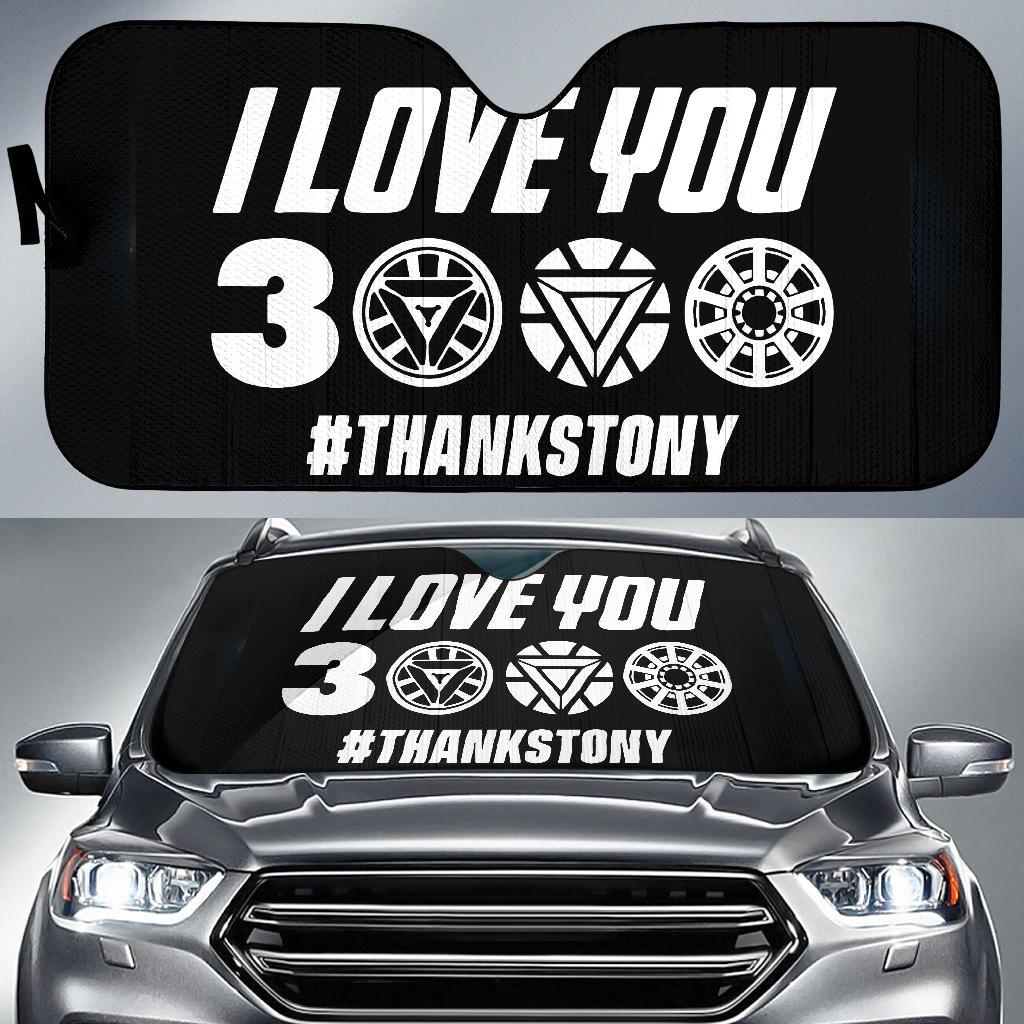 I Love You 3000 Thanks Tony Car Sun Shades Amazing Best Gift Ideas 2021