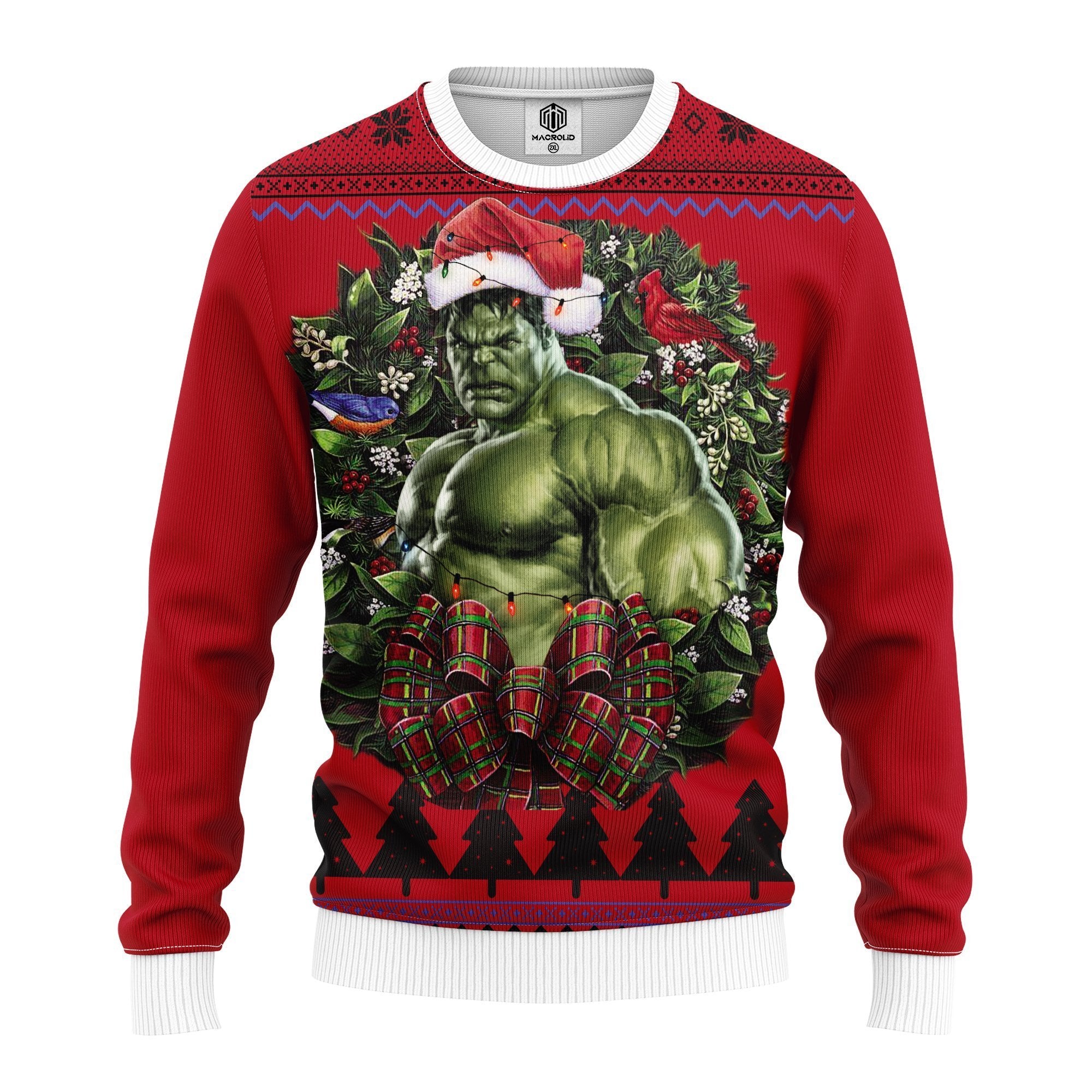 Incredible Hulk Noel Mc Ugly Christmas Sweater Thanksgiving Gift