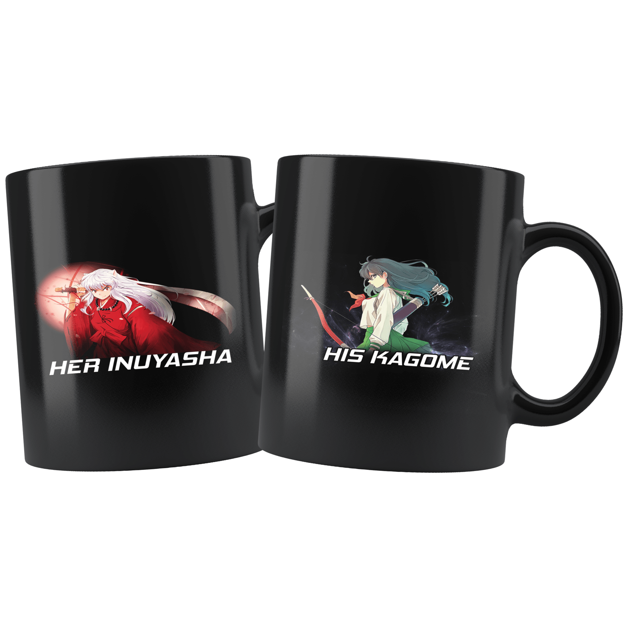 Inuyasha & Kagome Couple Combo Mugs