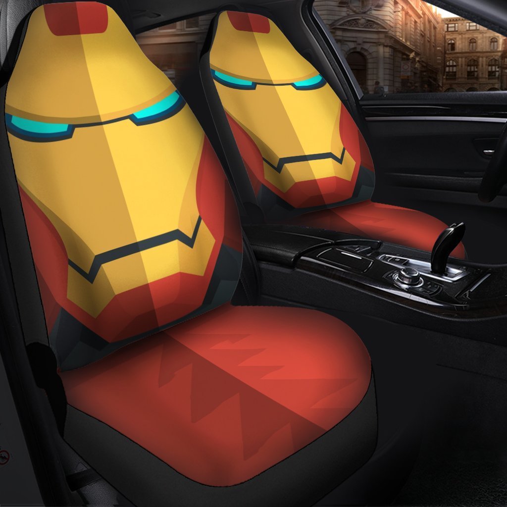 Iron Man Cartoon Seat Cover