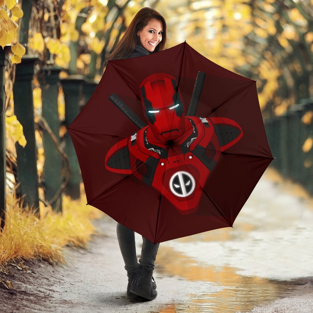 Iron Man Deadpool Umbrella
