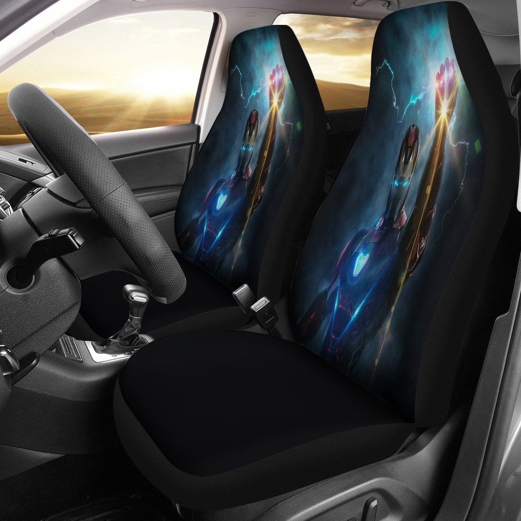 Iron Man Infinity Gauntlet Car Seat Covers Amazing Best Gift Idea