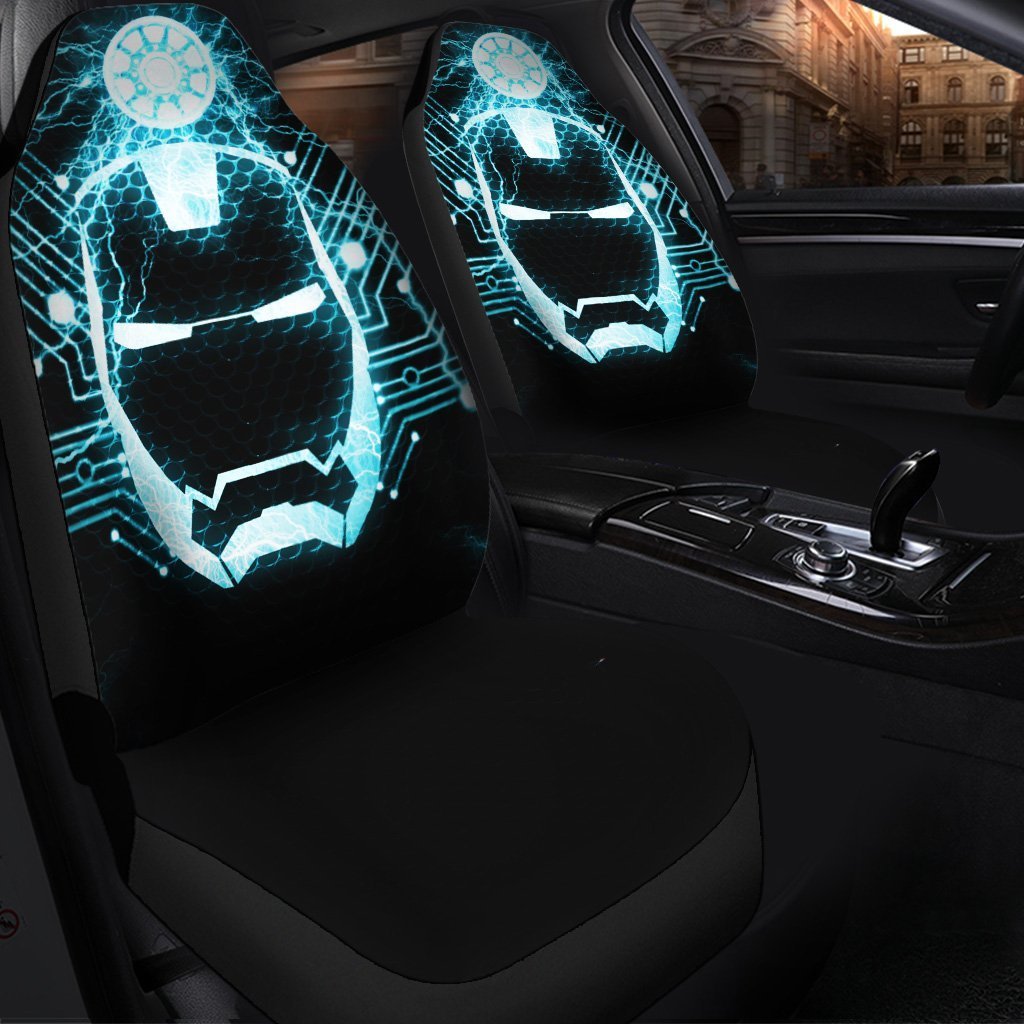 Iron Man Neon Seat Cover