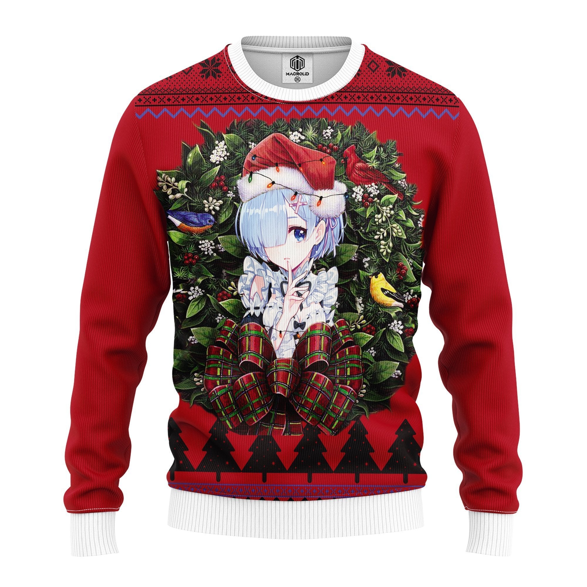 Isekai Rezero Åäì¦Ì¥ Starting Life In Another World Anime Noel Mc Ugly Christmas Sweater Thanksgiving Gift