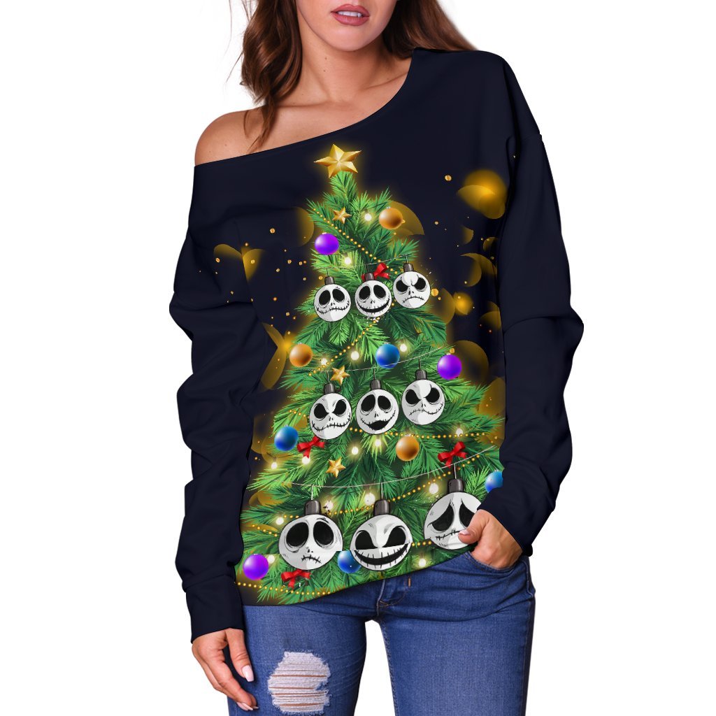 Jack Skellington Christmas Shoulder Sweater