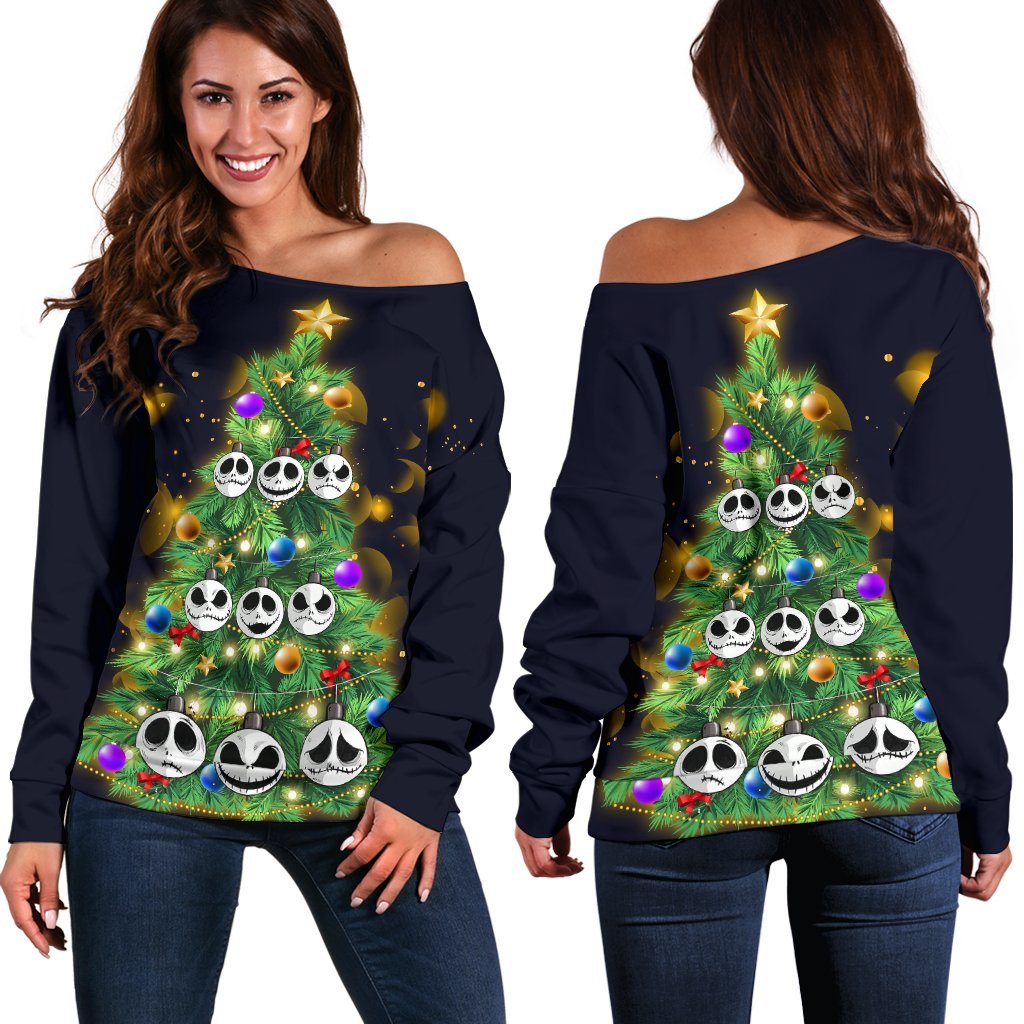 Jack Skellington Christmas Shoulder Sweater