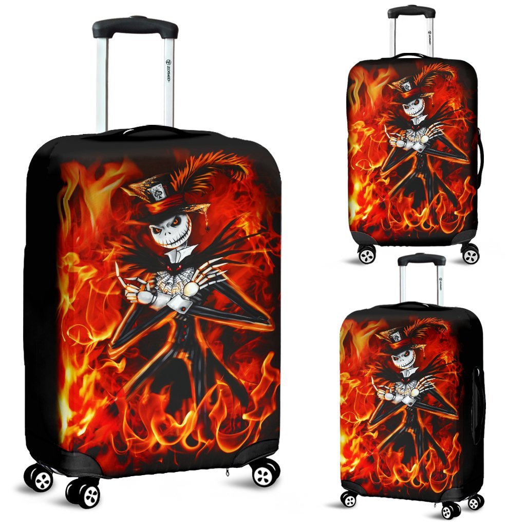 Jack Skellington Fire Luggage Covers