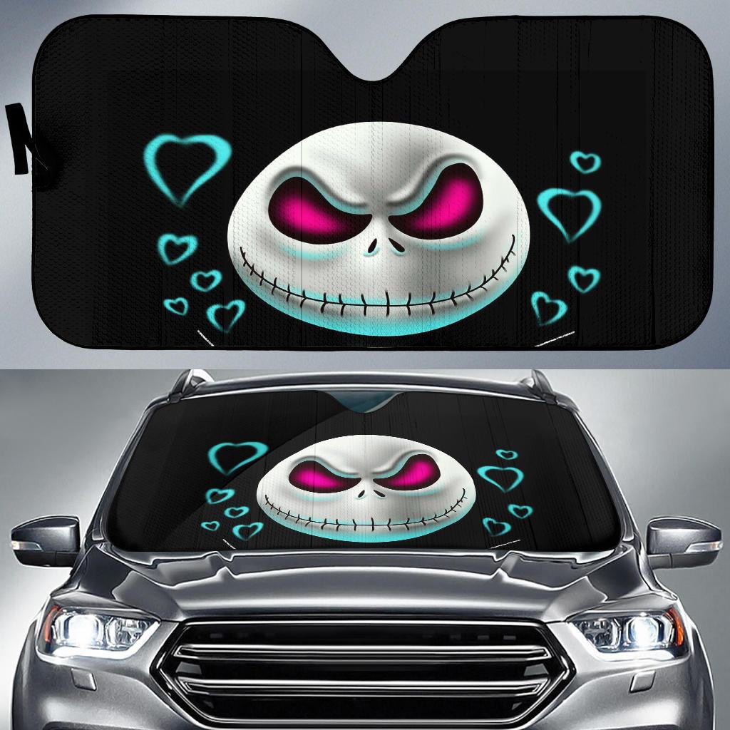 Jack Skellington Head Auto Sun Shades Amazing Best Gift Ideas 2021