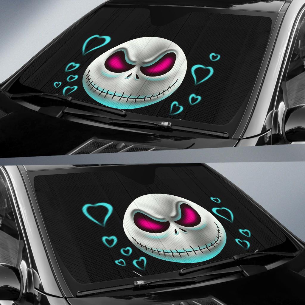 Jack Skellington Head Auto Sun Shades Amazing Best Gift Ideas 2021