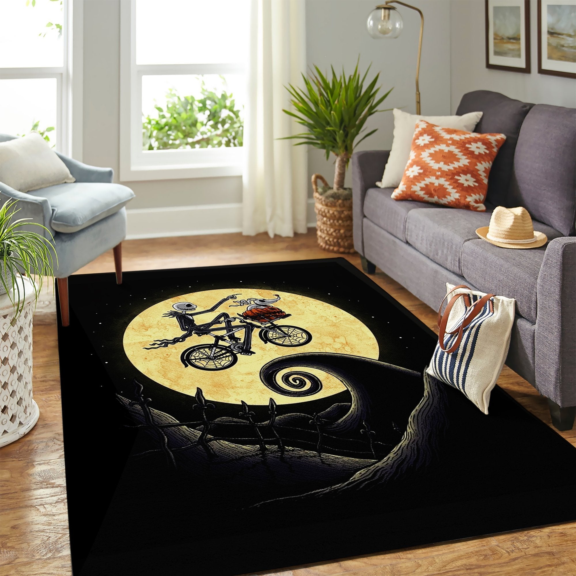 Jack Skellington Nightmare Moon Carpet Rug