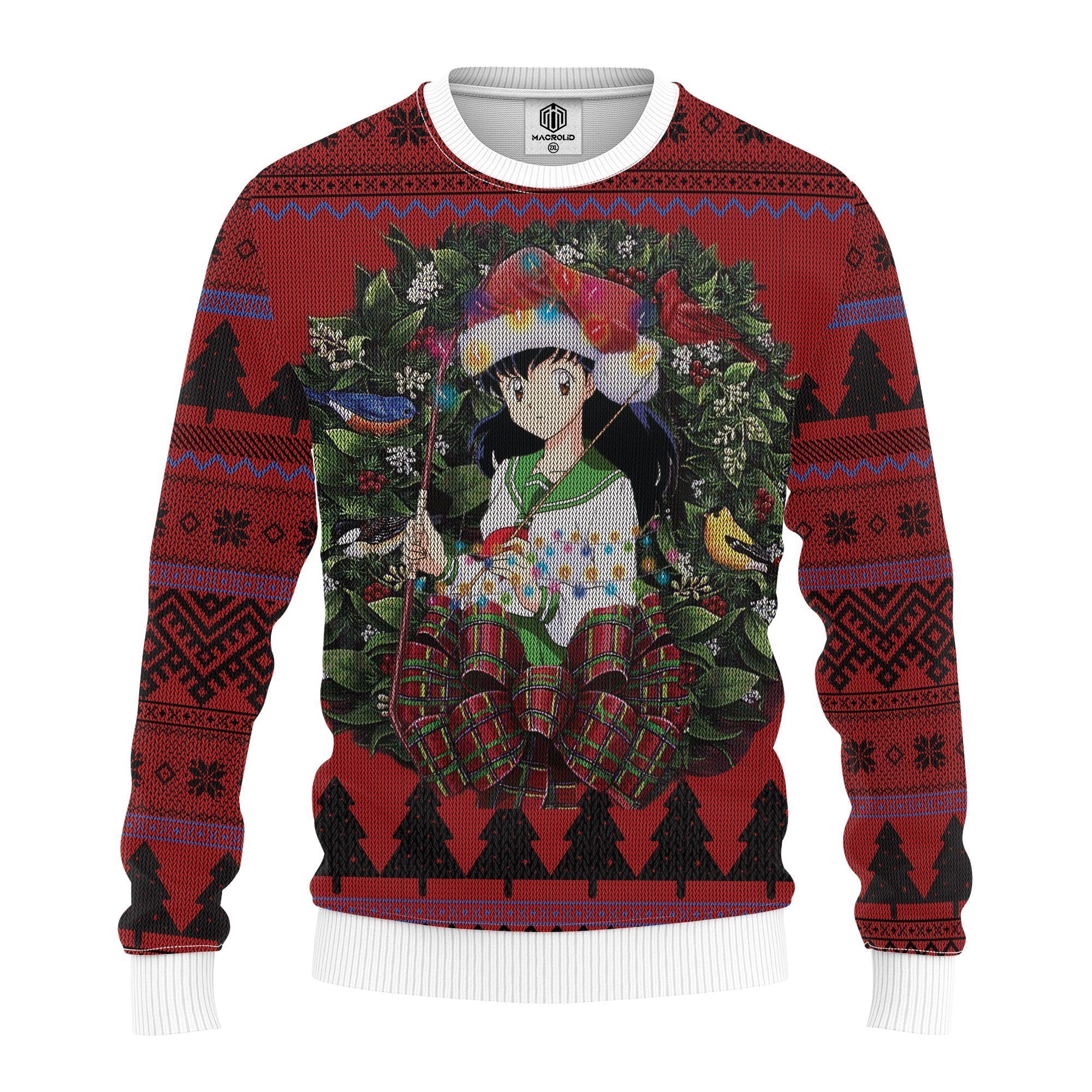 Kagome Inuyasha Mc Ugly Christmas Sweater Thanksgiving Gift