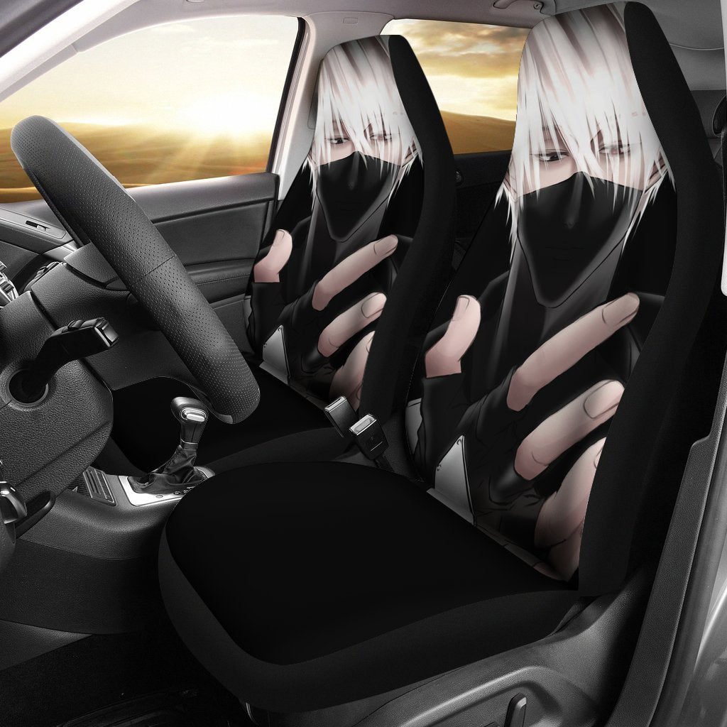 Kakashi Naruto Black Seat Cover