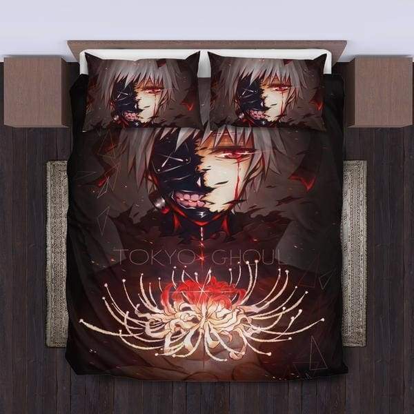 Kaneki Tokyo Ghoul Bedding Set Duvet Cover And Pillowcase Set