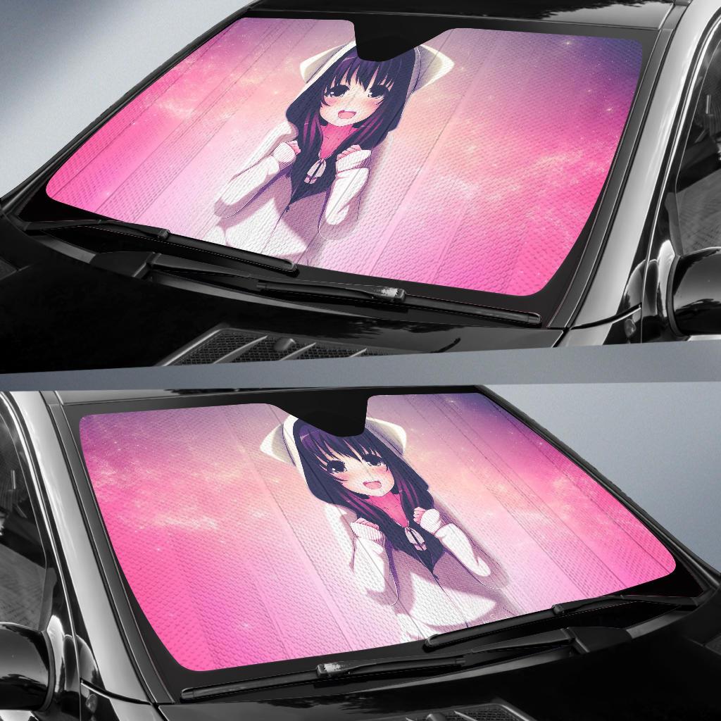 Kawaii Anime Girl Auto Sun Shades Amazing Best Gift Ideas 2022