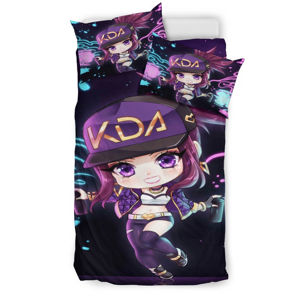 Kda-Akali Bedding Set Duvet Cover And Pillowcase Set