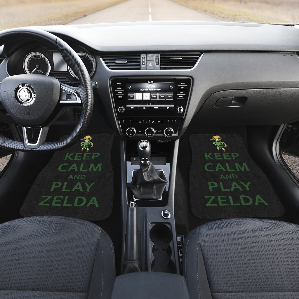 Keep Calm And Play Zelda Front And Back Car Mats
