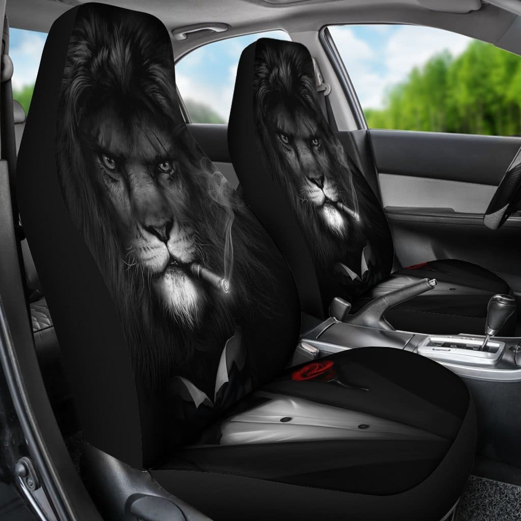 Lion Badass Car Seat Covers Amazing Best Gift Idea
