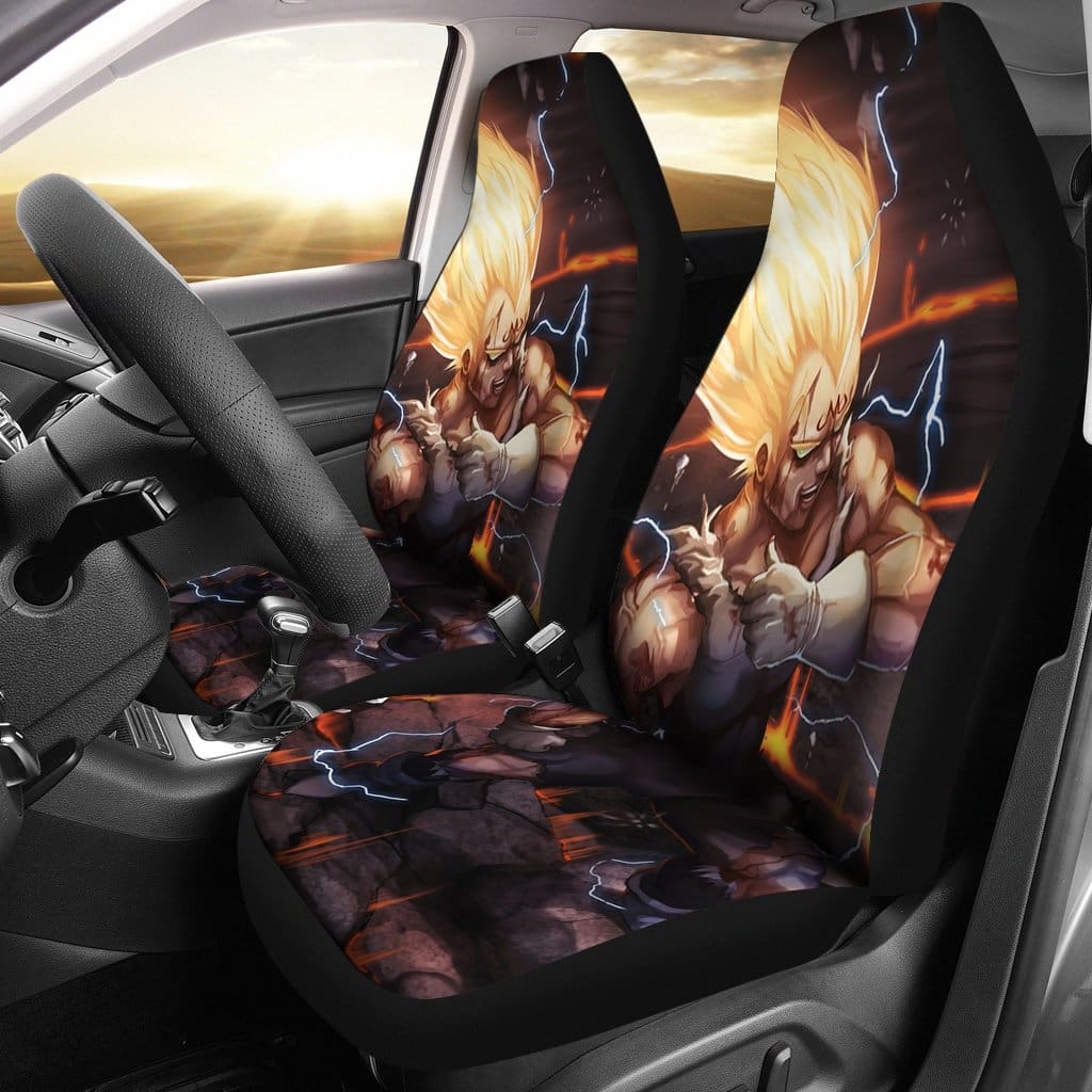 Majin Vegeta Car Seat Covers 2 Amazing Best Gift Idea