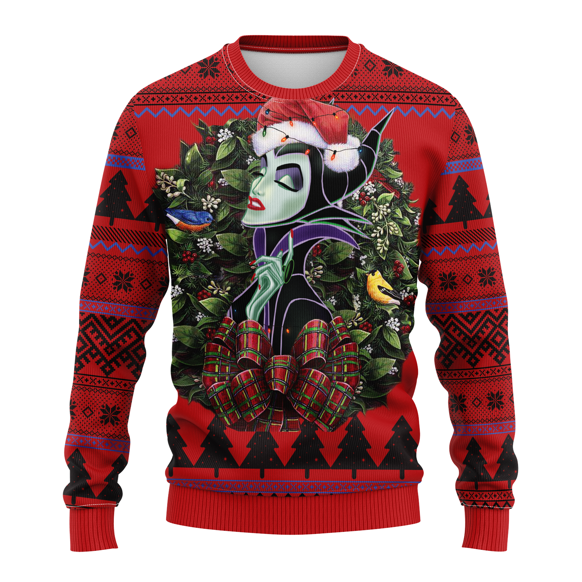 Cartoon Maleficent Noel Mc Ugly Christmas Sweater Thanksgiving Gift